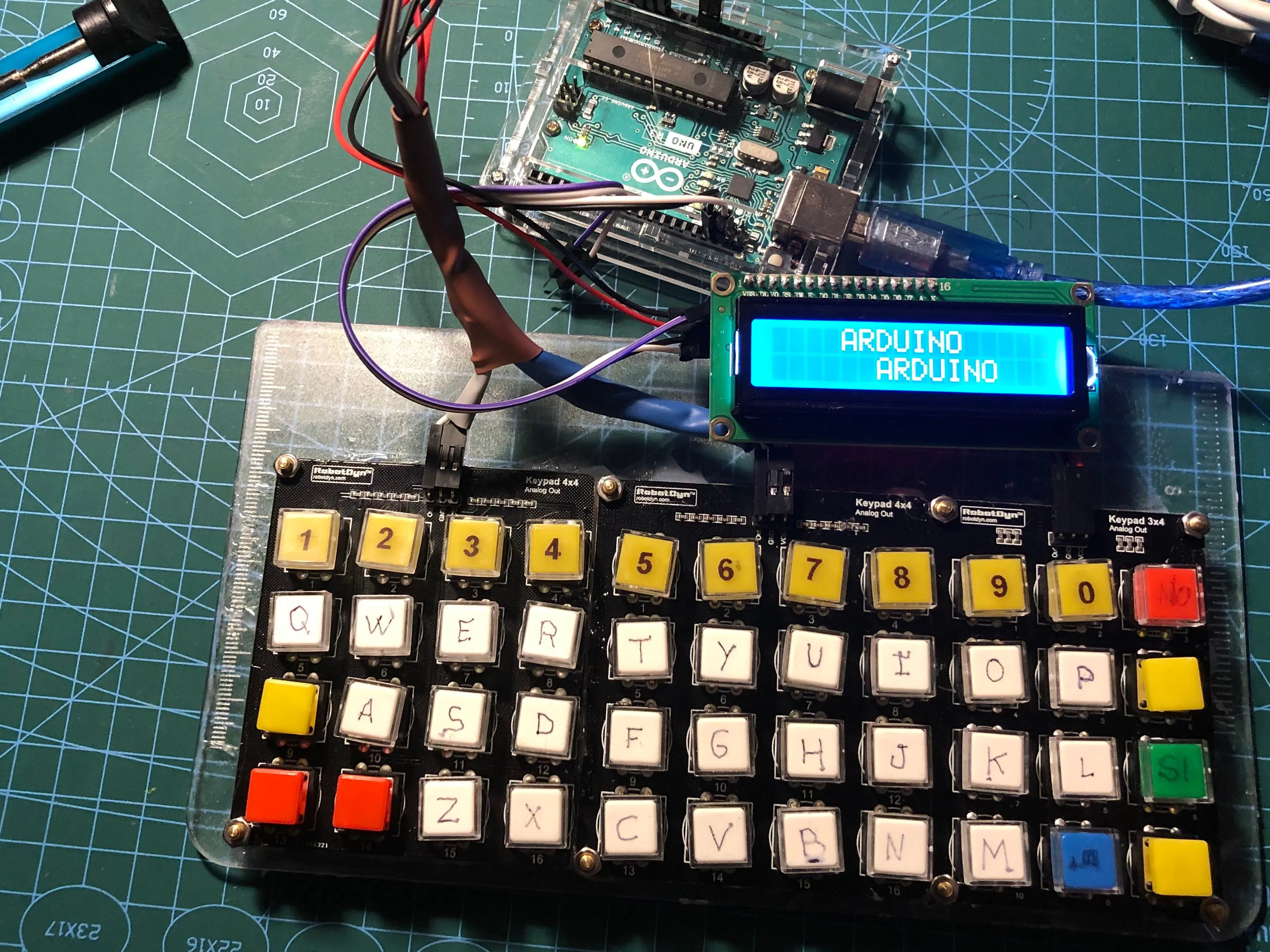 44 Analog Keyboard writing on a LCD - Hackster.io