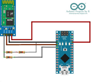 Bluetooth module and arduino