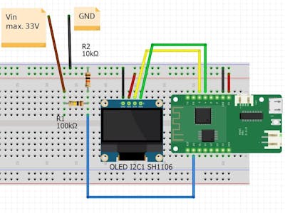 Easy Voltmeter with ESP8266 mini D1 Pro with Oled Display - Hackster.io