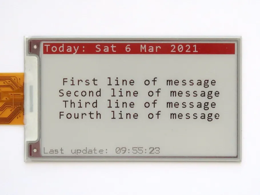 Remote E Paper Messages Panel Hackster Io