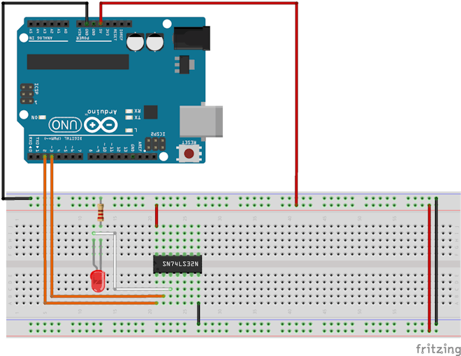 Control A Digital Logic OR Chip With Arduino Uno - Arduino Project Hub