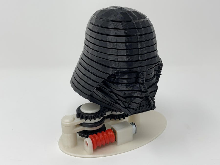 Darth 2: a 3D Printed Animated Darth Vader Helmet
