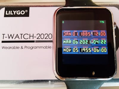 LilyGo T-Watch 2020 Goes Back to the Future