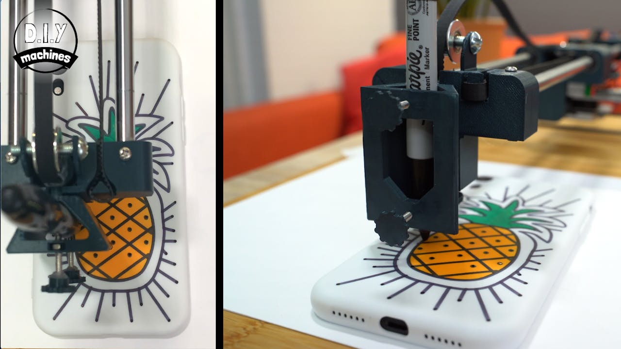 CNC pen / sharpie holder for plotter - 3D Printable Model on
