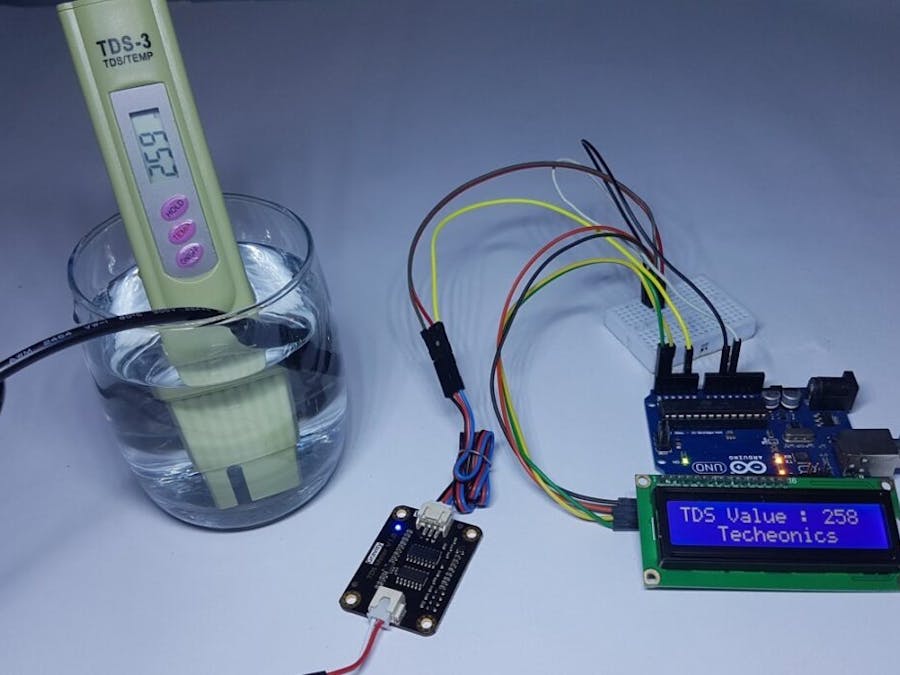 DFROBOT TDS Meter Sensor With Arduino and LCD