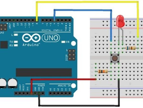 Arduino Button with LED - Arduino Project Hub