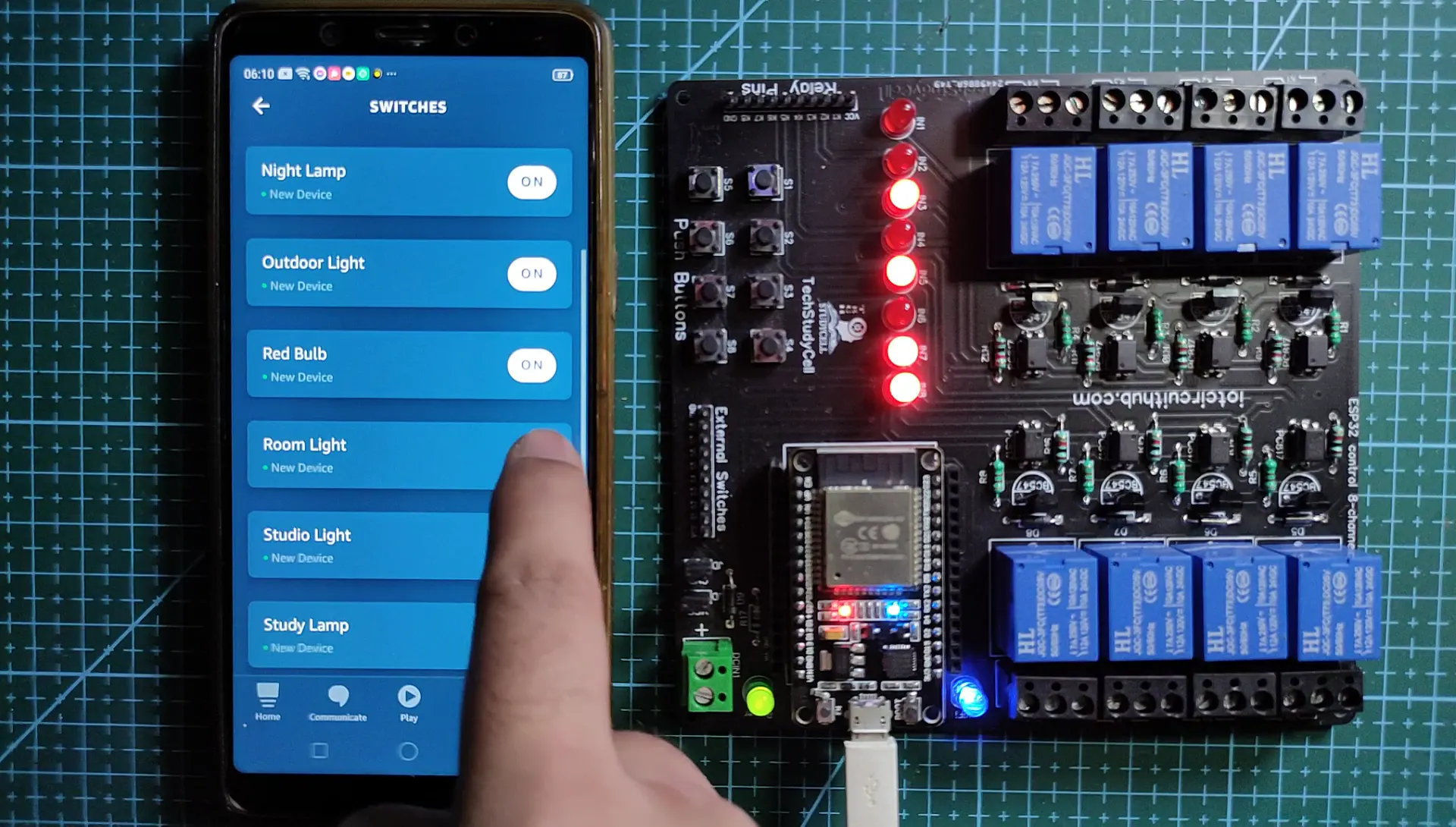 ESP32 Alexa Smart Home System With Echo Dot \u0026 Manual Switch - Hackster.io