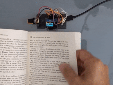 Calculating Reading Time with TinyML and Arduino Nano 33 BLE