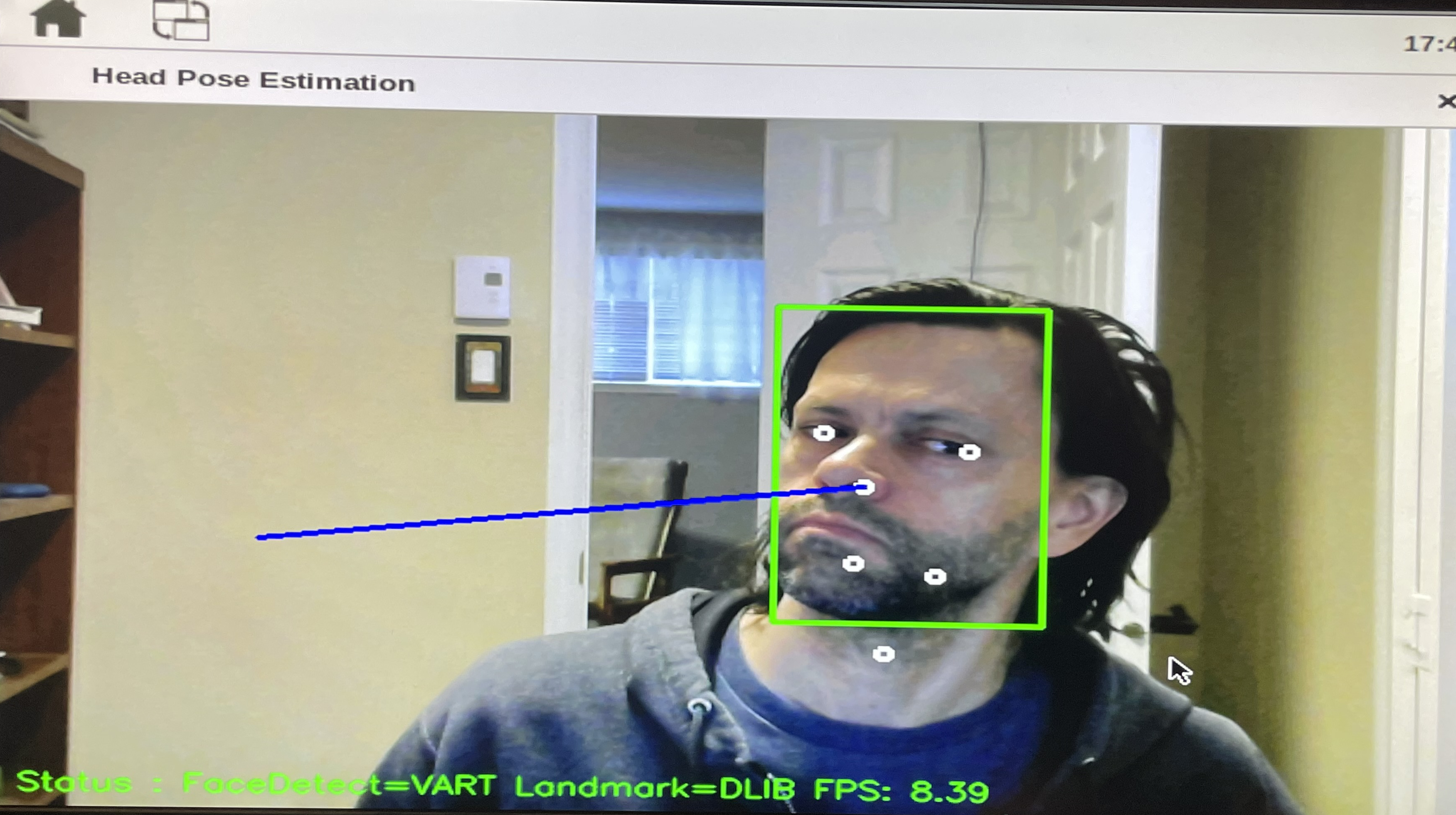 Face pose tracking using the four-point algorithm - ppt download