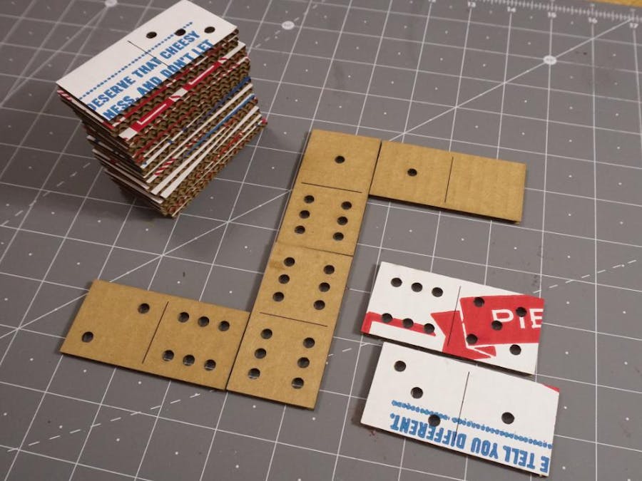 Dominoes From Laser Cut Domino's Box