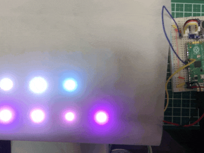 Sound activated RGB LED matrix