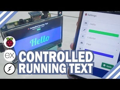 Controlled Running Text using Raspberry Pi & Express. js