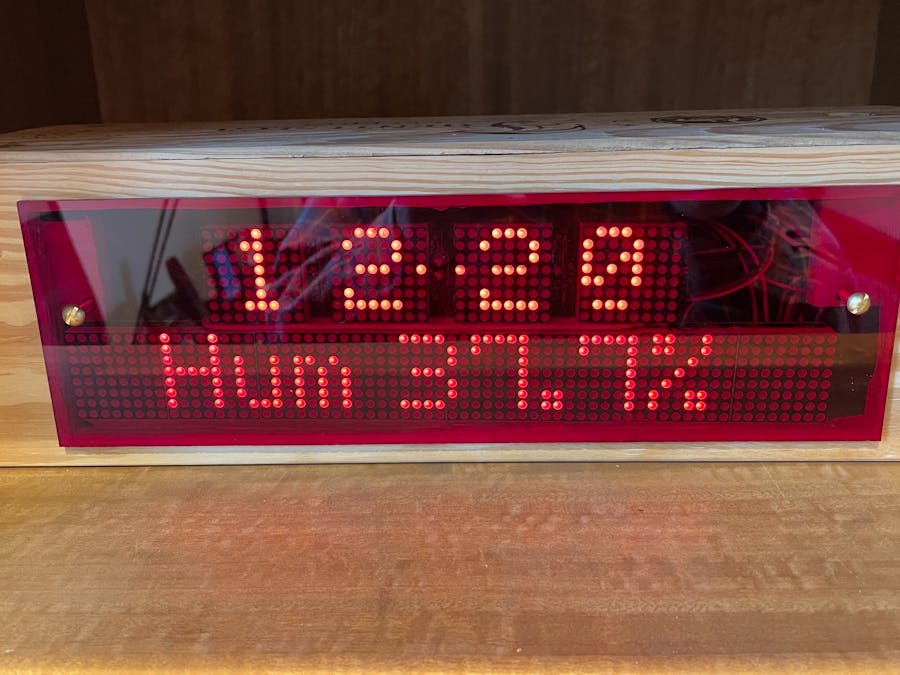 Internet Connected Clock with News, Time, Weather and Chimes