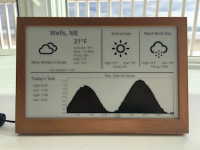 E-Paper Tide and Weather Tracker