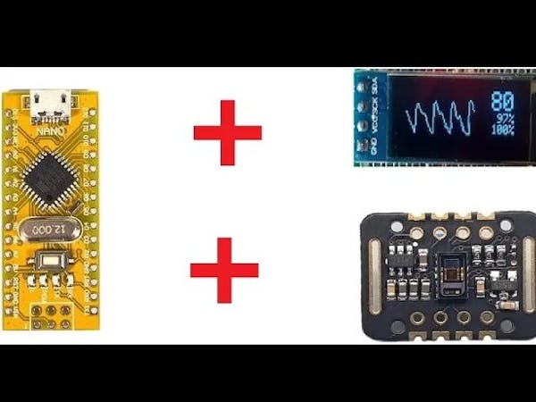 KEYESTUDIO MAX30102 Heart Rate Pulse Sensor Blood Oxygen Oximeter for Arduino 