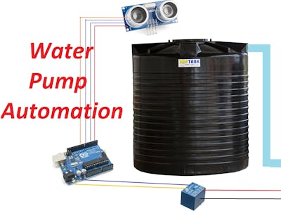 Water Pump Automation with Ultrasonic Sensor