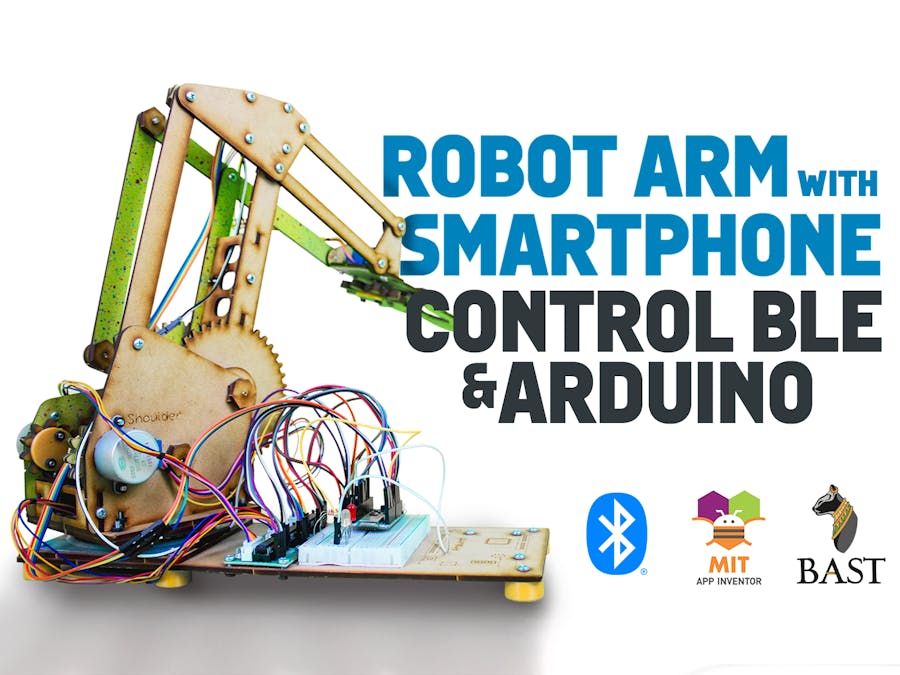 Robot Arm with Smartphone Control BLE and Arduino