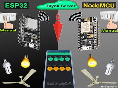 Blynk Home Automation with Multiple ESP32 & NodeMCU Network