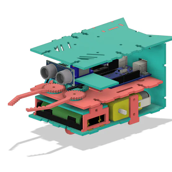 Figure 3 - Internal lower and upper surfaces of the robot.