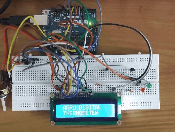 Digital thermometer using LM35 and arduino - Hackster.io