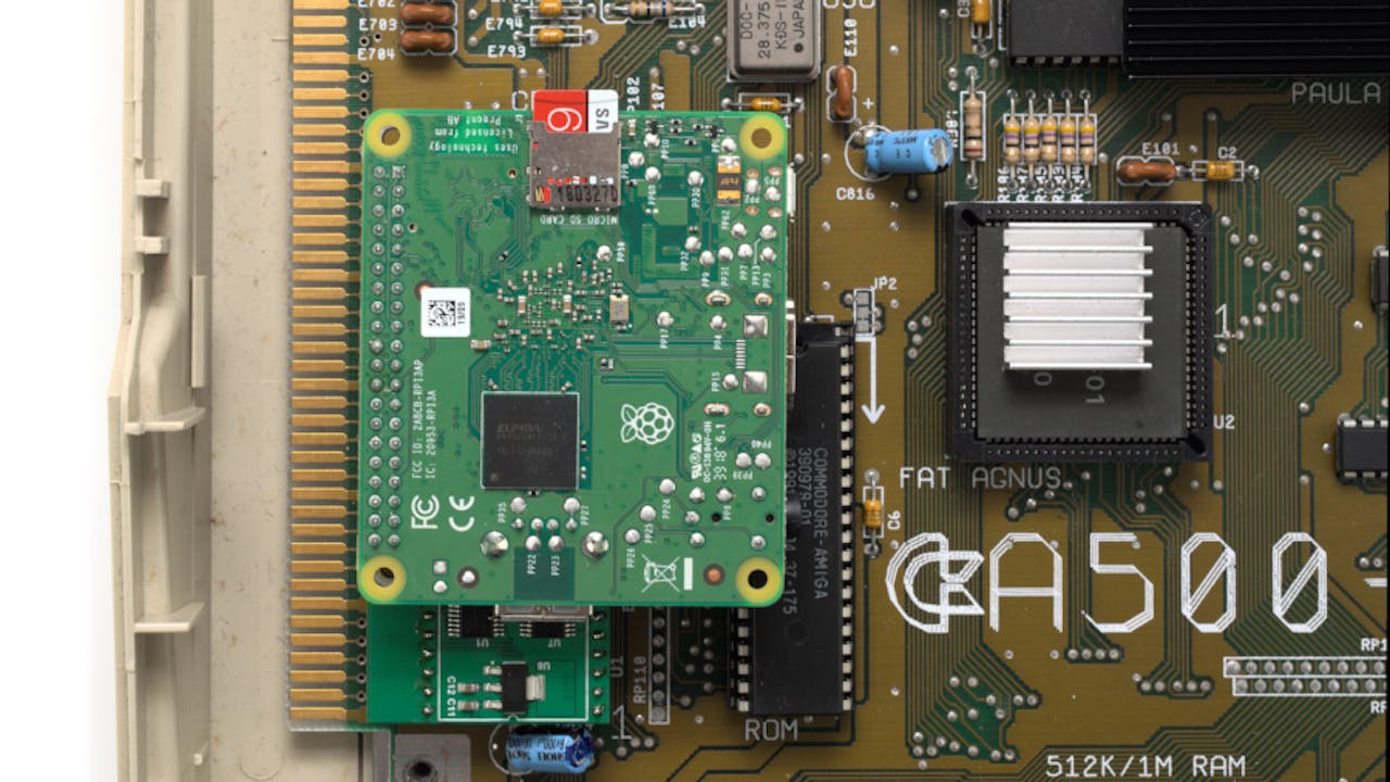 Paired with a Raspberry Pi, the PiStorm is a major upgrade for classic Amigas. (📷: Gareth Halfacree)