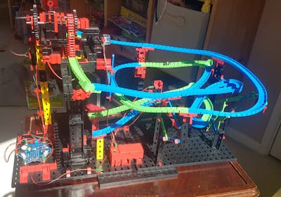 Calliope Fischertichnic automated marble run