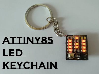 ATtiny LED Letter Keychain