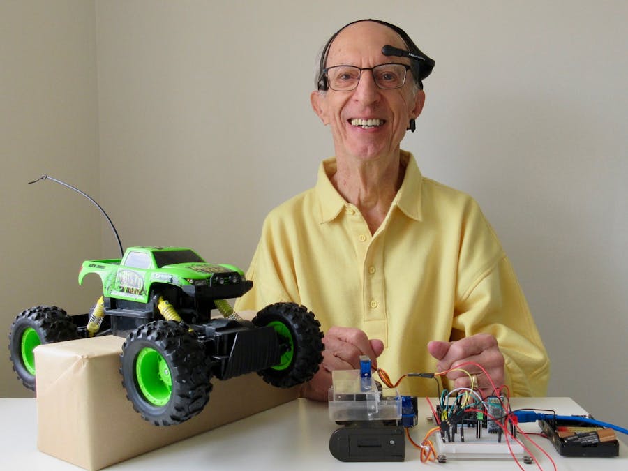 Brainwaves and Eye-blinks Drive a Truck