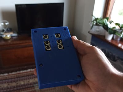 Battery Powered TV Remote Control with 3D-Printed Case
