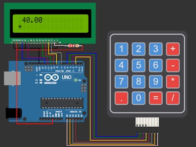 Arduino Simulator- Calculator with Arduino & LCD1602-2022