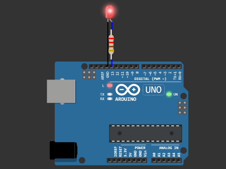 Virtual Arduino Simulator - Blink An LED - 2022 - Arduino Project Hub