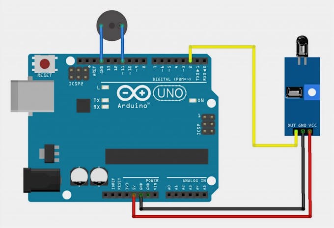 Fire detection alarm - Arduino Project Hub