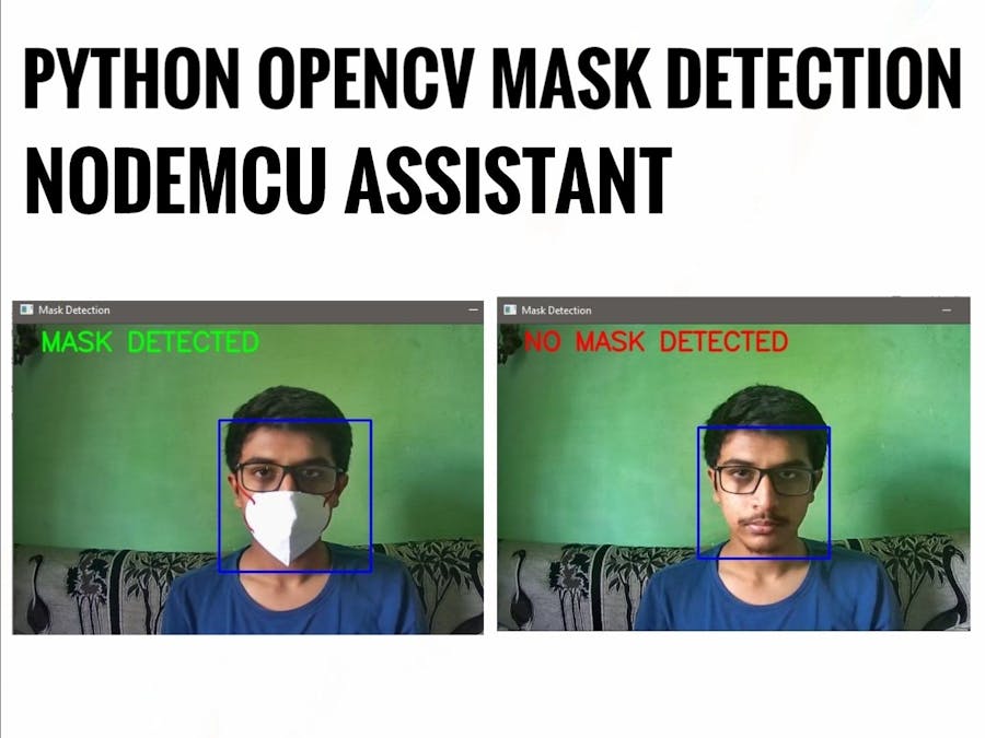 Python OpenCV NodeMCU Mask Detection