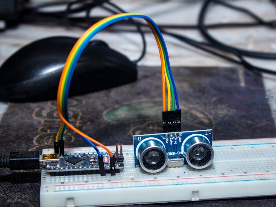 Distance measurement using HCSR04