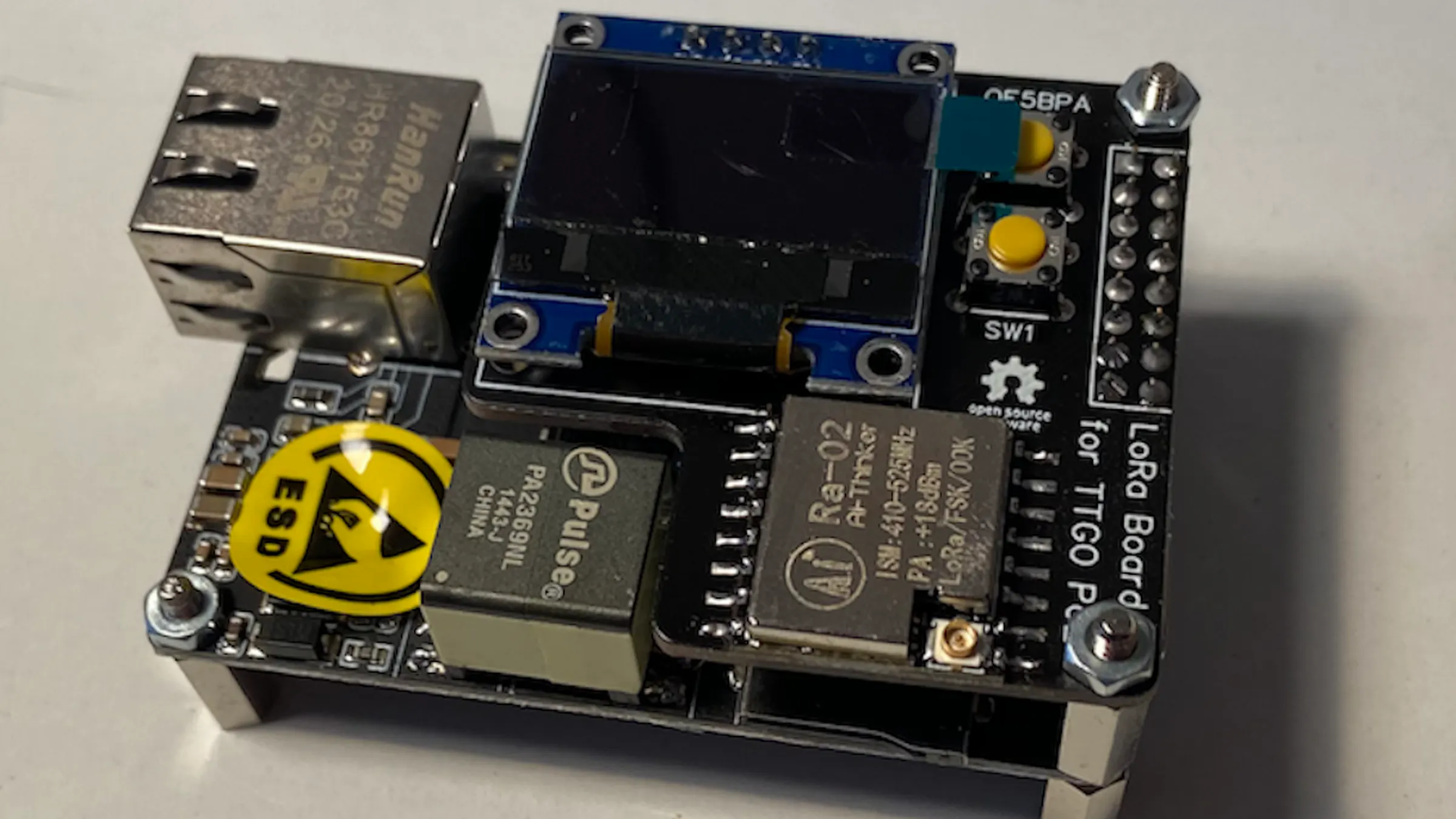 TTGO Case New Gate Per LORA ESP32 T3 Board Con Display 0,96' TFT – B-Ware