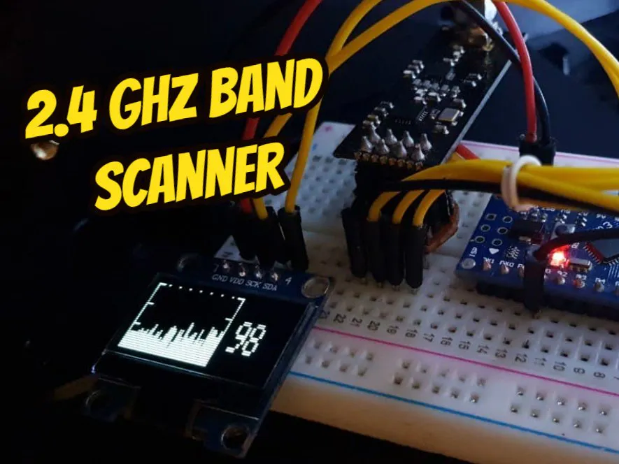 How to Make 2.4 GHz band Scanner With NRF24L01 - Hackster.io