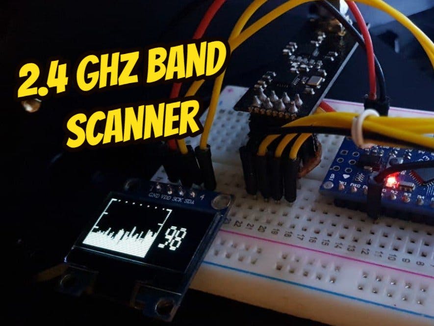 How to Make 2.4 GHz band Scanner With NRF24L01