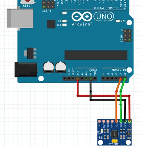 3D Artificial Horizon - Gyroscope with MPU6050 GY-521 - Arduino Project Hub