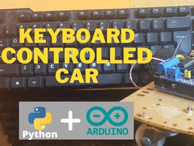 KEYBOARD CONTROLLED Arduino Car | Python + Arduino