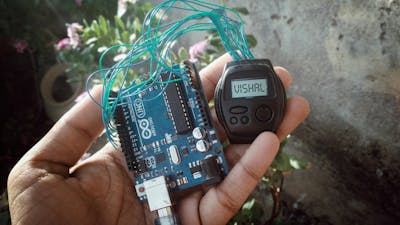 Hack Wrist Watch LCD With Arduino || D-type LCD || Arduin...