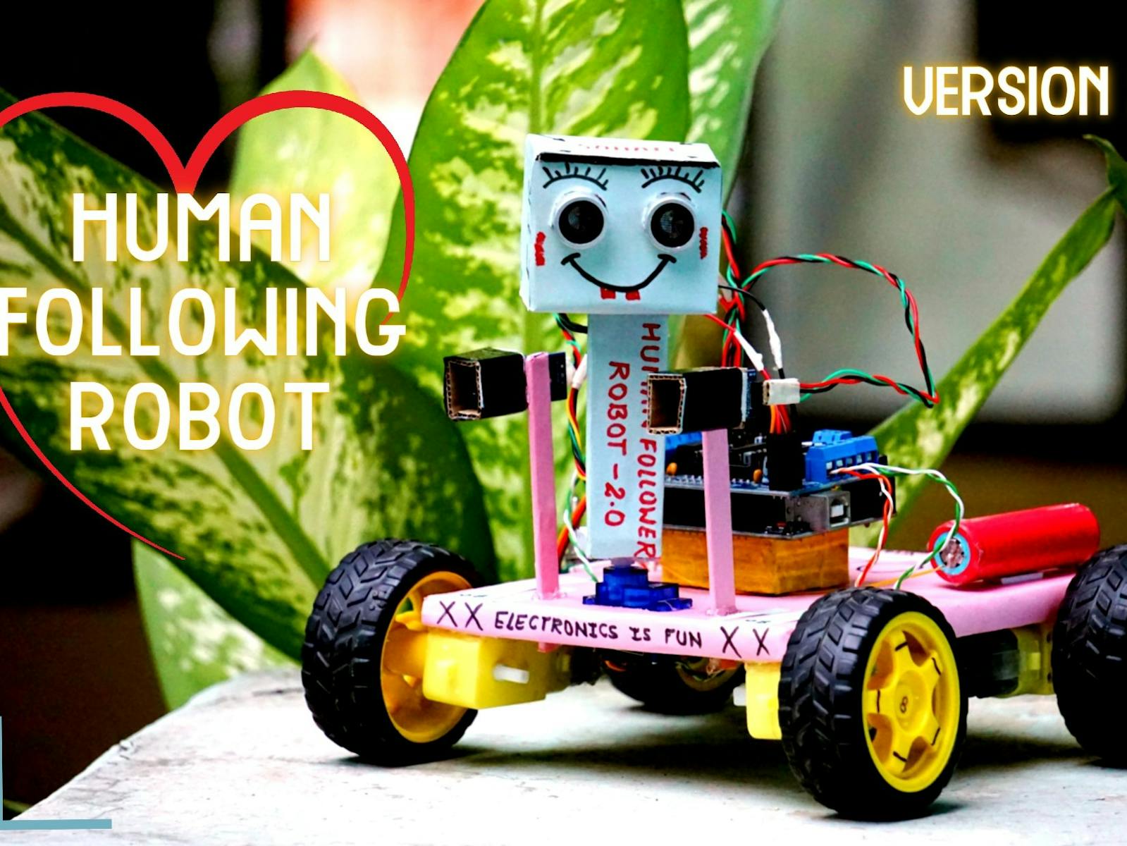 How To Make Arduino Human Following Robot 