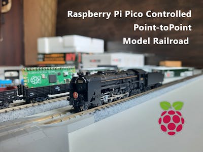 Raspberry Pi Pico Controlled Point-to-Point Model Railroad