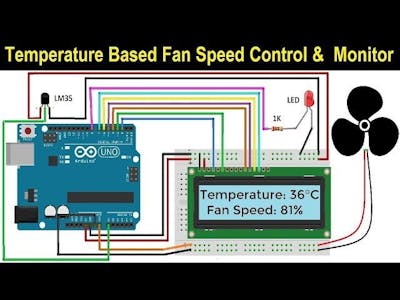 Temperature Controlled Fan using Arduino