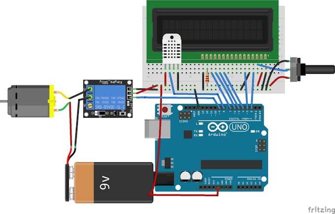 Temperature Controlled Fan using Arduino - Arduino Project Hub