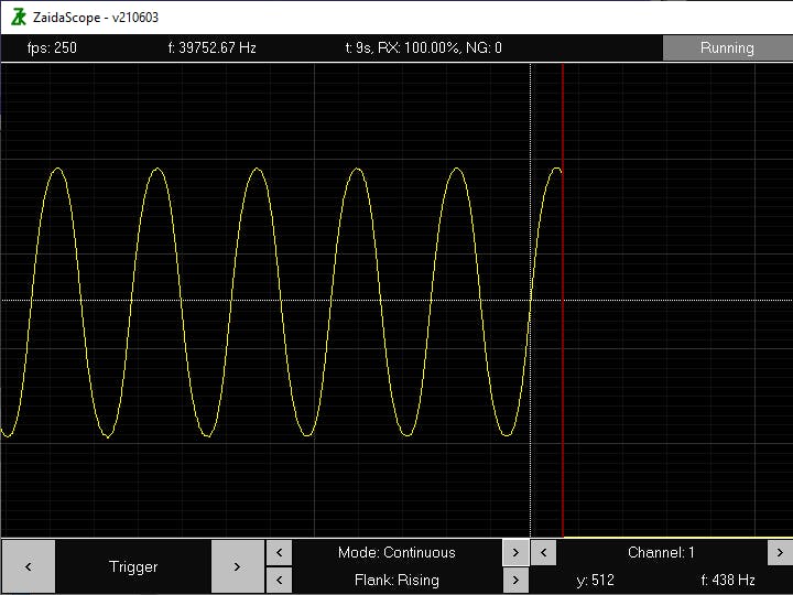 ZaidaScope - Arduino Oscilloscope, 8-Ch, max 100 kHz