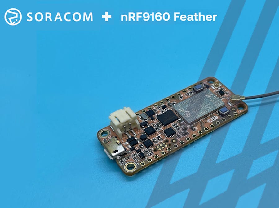 nRF9160 Feather + Soracom Beam