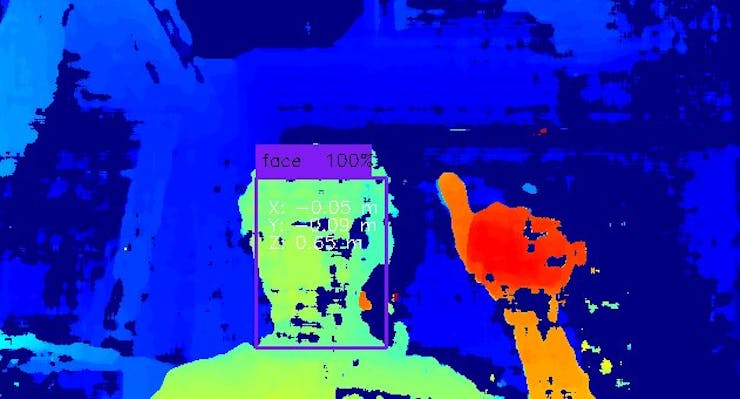 This is a disparity view of the same depth map. Better to visualize.