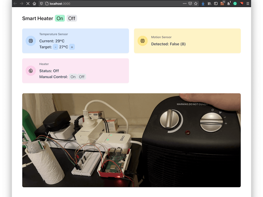 Smart Heater with Wep Interface
