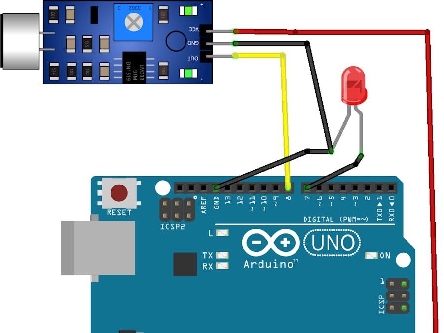 Arduino Light Clapper use Sound Detector