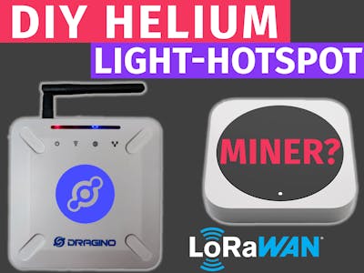 Tutorial Helium Light Hotspot with Dragino LPS8 DLOS8 Miner